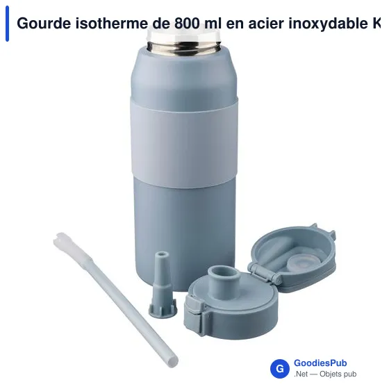Gourde isotherme de 800 ml en acier inoxydable Katie - Image 4