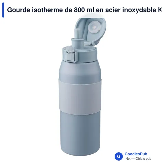 Gourde isotherme de 800 ml en acier inoxydable Katie - Image 5