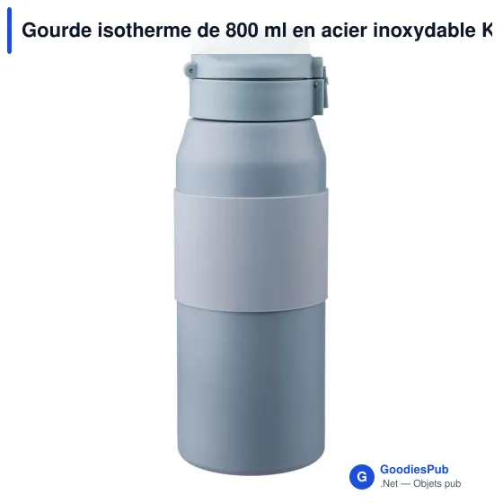 Gourde isotherme de 800 ml en acier inoxydable Katie - Image 8