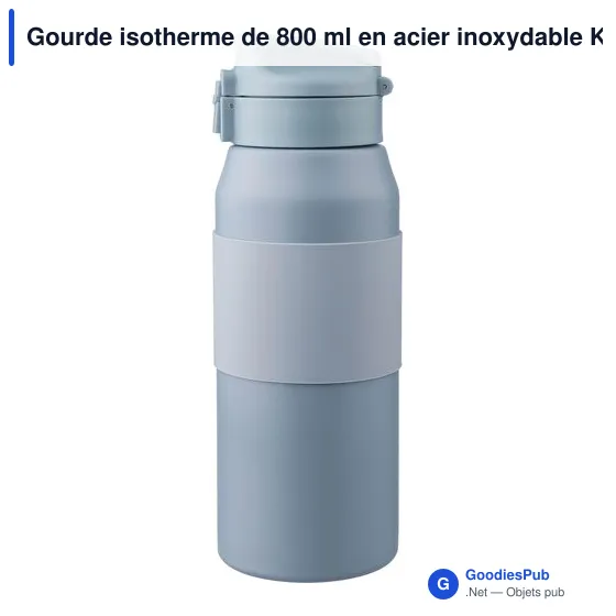 Gourde isotherme de 800 ml en acier inoxydable Katie - Image 9