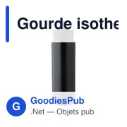 Gourde isotherme de 800 ml en acier inoxydable Zinnia - Miniature 1