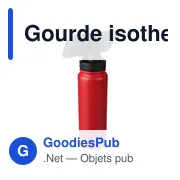 Gourde isotherme de 800 ml en acier inoxydable Zinnia - Miniature 2