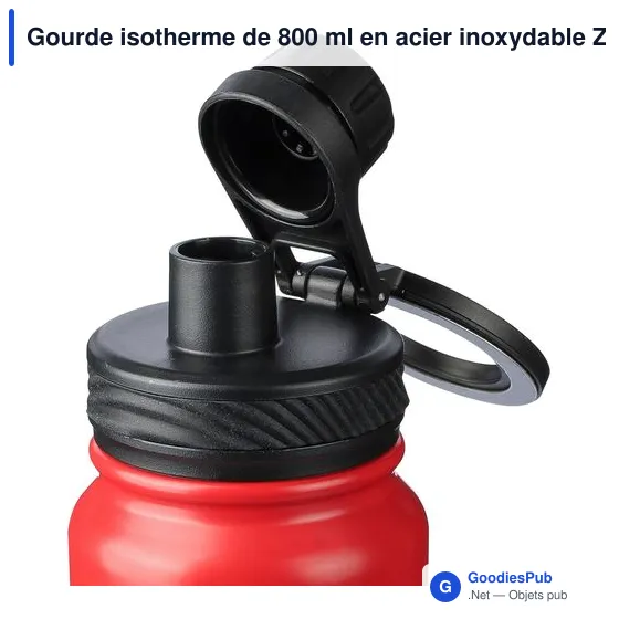 Gourde isotherme de 800 ml en acier inoxydable Zinnia - Image 11