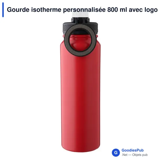 Gourde isotherme de 800 ml en acier inoxydable Zinnia - Image 4