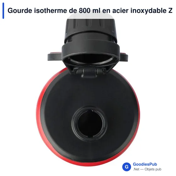 Gourde isotherme de 800 ml en acier inoxydable Zinnia - Image 7