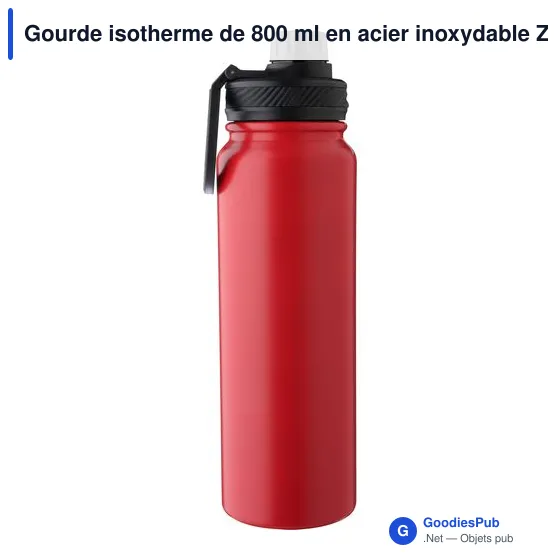 Gourde isotherme de 800 ml en acier inoxydable Zinnia - Image 8