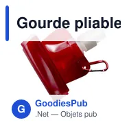 Gourde pliable de 420 ml en PP Bailey - Miniature 8