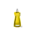 Variante jaune - Gourde pliable de 420 ml en PP Bailey