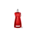 Variante rouge - Gourde pliable de 420 ml en PP Bailey