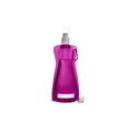 Variante rose - Gourde pliable de 420 ml en PP Bailey