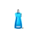 Variante bleu clair - Gourde pliable de 420 ml en PP Bailey