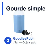 Gourde simple paroi de 400 ml en acier inoxydable recyclé Sable - Miniature 6