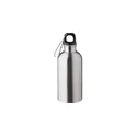 Variante argenté - Gourde simple paroi de 400 ml en acier inoxydable recyclé Sable
