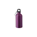 Variante pourpre - Gourde simple paroi de 400 ml en acier inoxydable recyclé Sable