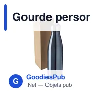 Gourde personnalisable en acier inoxydable recyclé avec logo - Sumatra - Miniature 11
