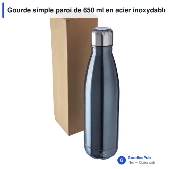 Gourde personnalisable en acier inoxydable recyclé avec logo - Sumatra - Image 11