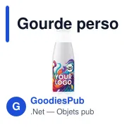Gourde personnalisable en acier inoxydable recyclé avec logo - Sumatra - Miniature 3