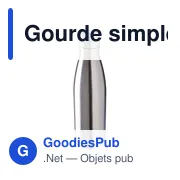 Gourde personnalisable en acier inoxydable recyclé avec logo - Sumatra - Miniature 4