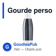 Gourde personnalisable en acier inoxydable recyclé avec logo - Sumatra - Miniature 6