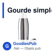 Gourde personnalisable en acier inoxydable recyclé avec logo - Sumatra - Miniature 7