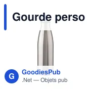 Gourde personnalisable en acier inoxydable recyclé avec logo - Sumatra - Miniature 8