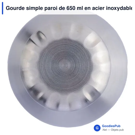 Gourde personnalisable en acier inoxydable recyclé avec logo - Sumatra - Image 9