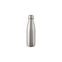 Variante argenté - Gourde personnalisable en acier inoxydable recyclé avec logo - Sumatra