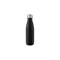 Variante noir - Gourde personnalisable en acier inoxydable recyclé avec logo - Sumatra