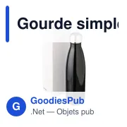 Gourde simple paroi de 650 ml en acier inoxydable Sumatra - Miniature 4