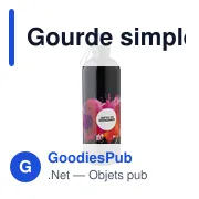 Gourde personnalisable en acier inoxydable recyclé 750 ml - Emericavec logo - Miniature 2