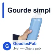 Gourde personnalisable en acier inoxydable recyclé 750 ml - Emericavec logo - Miniature 3