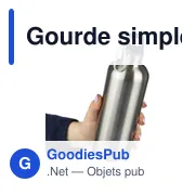 Gourde personnalisable en acier inoxydable recyclé 750 ml - Emericavec logo - Miniature 4