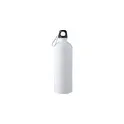 Variante blanc - Gourde personnalisable en acier inoxydable recyclé 750 ml - Emericavec logo