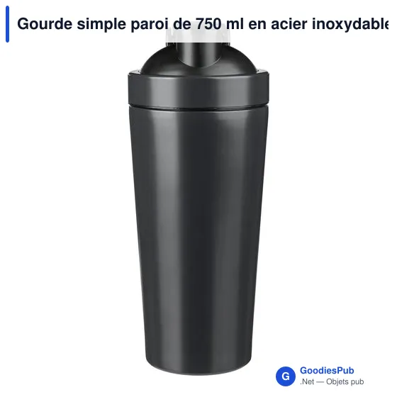 Gourde personnalisable en acier inoxydable recyclé avec logo - Orla - Image 1