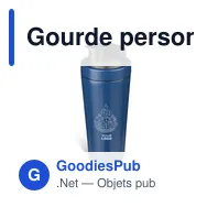 Gourde personnalisable en acier inoxydable recyclé avec logo - Orla - Miniature 3