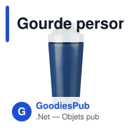 Gourde personnalisable en acier inoxydable recyclé avec logo - Orla - Miniature 4