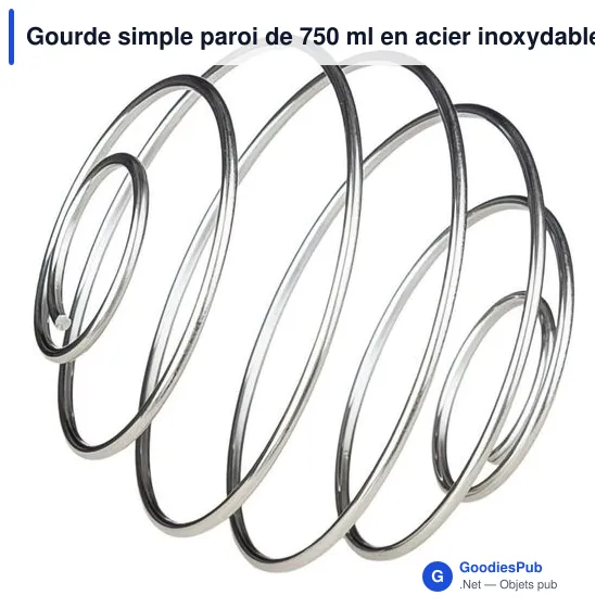 Gourde personnalisable en acier inoxydable recyclé avec logo - Orla - Image 6