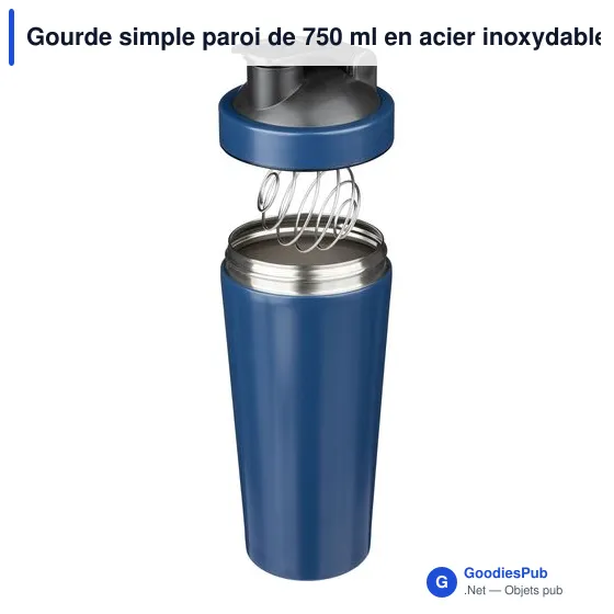 Gourde personnalisable en acier inoxydable recyclé avec logo - Orla - Image 7