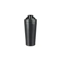 Variante noir - Gourde personnalisable en acier inoxydable recyclé avec logo - Orla