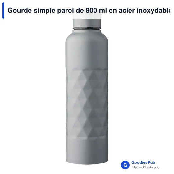 Gourde personnalisable en acier inoxydable recyclé Talin avec logo - Image 1