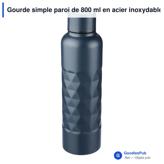 Gourde personnalisable en acier inoxydable recyclé Talin avec logo - Image 2