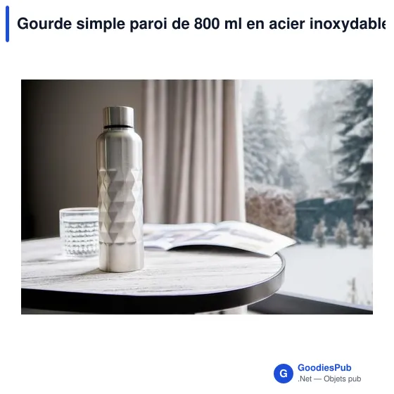 Gourde personnalisable en acier inoxydable recyclé Talin avec logo - Image 12