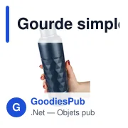 Gourde personnalisable en acier inoxydable recyclé Talin avec logo - Miniature 4