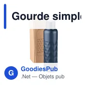 Gourde personnalisable en acier inoxydable recyclé Talin avec logo - Miniature 5
