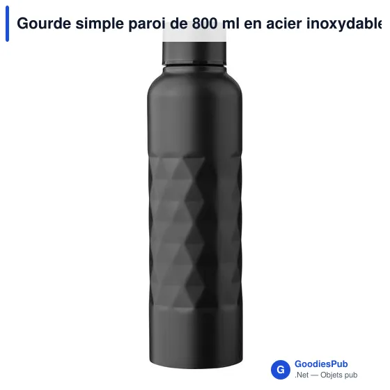 Gourde personnalisable en acier inoxydable recyclé Talin avec logo - Image 7