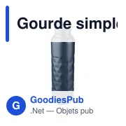 Gourde personnalisable en acier inoxydable recyclé Talin avec logo - Miniature 8