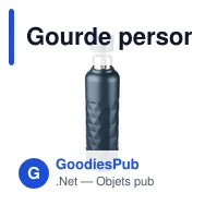 Gourde personnalisable en acier inoxydable recyclé Talin avec logo - Miniature 9
