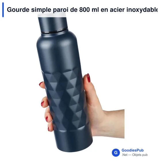 Gourde personnalisable en acier inoxydable recyclé Talin avec logo - Image 10