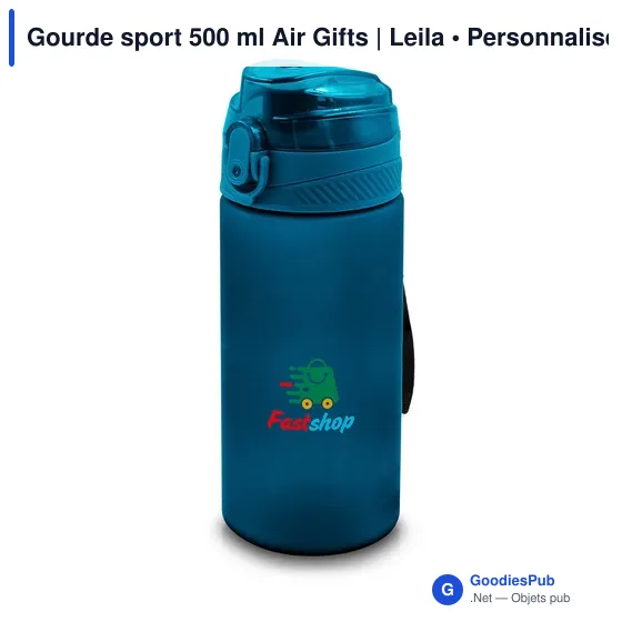 Gourde sport 500 ml Air Gifts | Leila - Image 1