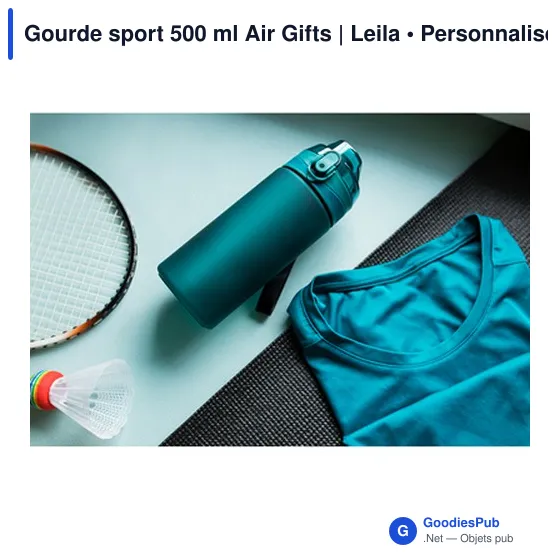 Gourde sport 500 ml Air Gifts | Leila - Image 2